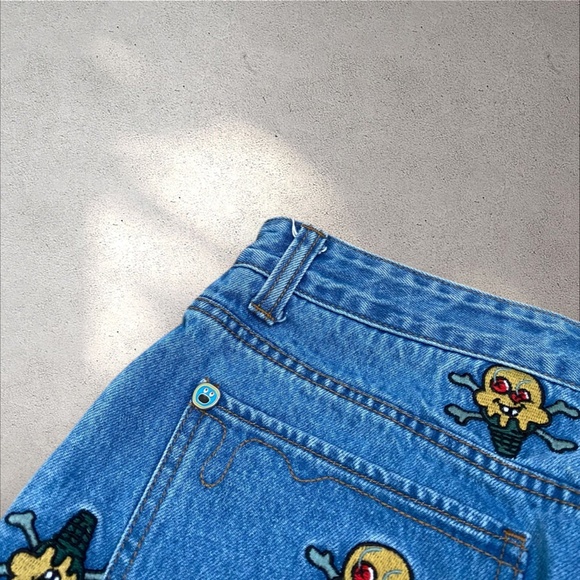 Rare Billionaire Boys Club Ice Cream Soft Serve Denim Shorts - Picture 5 of 9
